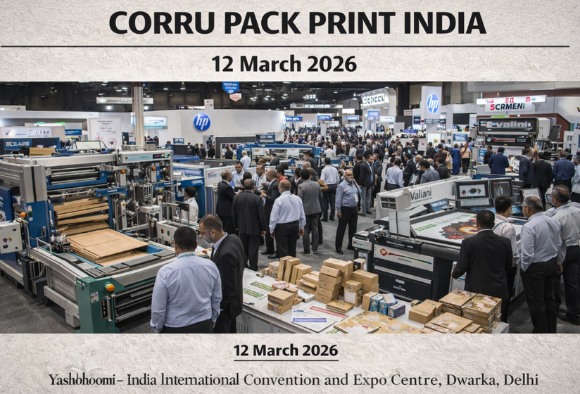Corru Pack Print India12 March 2026. a major trade exhibition highlighting innovations in packaging and printing technologies. Industry leaders, manufacturers, and suppliers showcase machinery, solutions, and networking opportunities for professionals.Address: Yashobhoomi – India International Convention and Expo Centre